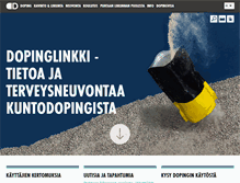 Tablet Screenshot of dopinglinkki.fi